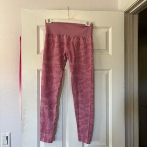 Pink Camo Leggings Size L